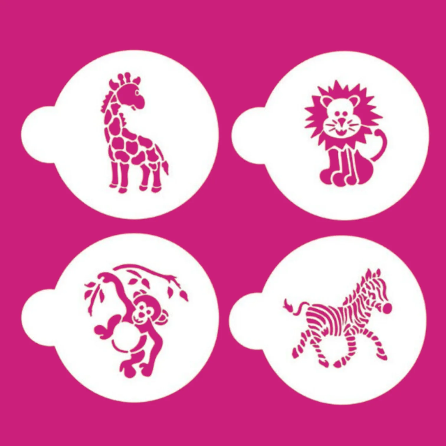 Jungle Animals - Stencil 4-Pc. Set