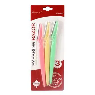 Kim & C 3Pcs Eyebrows Razor #91654