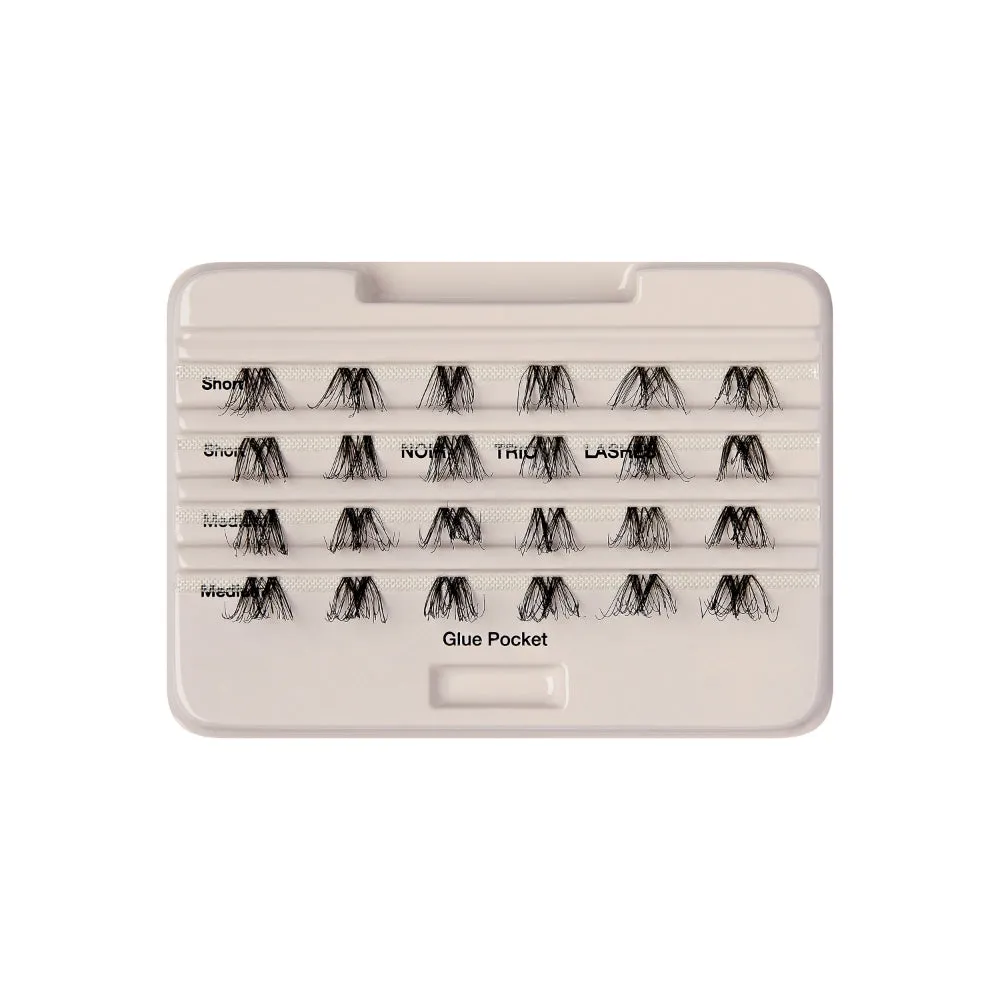 Kiss The New Natural Trio Noir Individual Lashes Black 24 Clusters