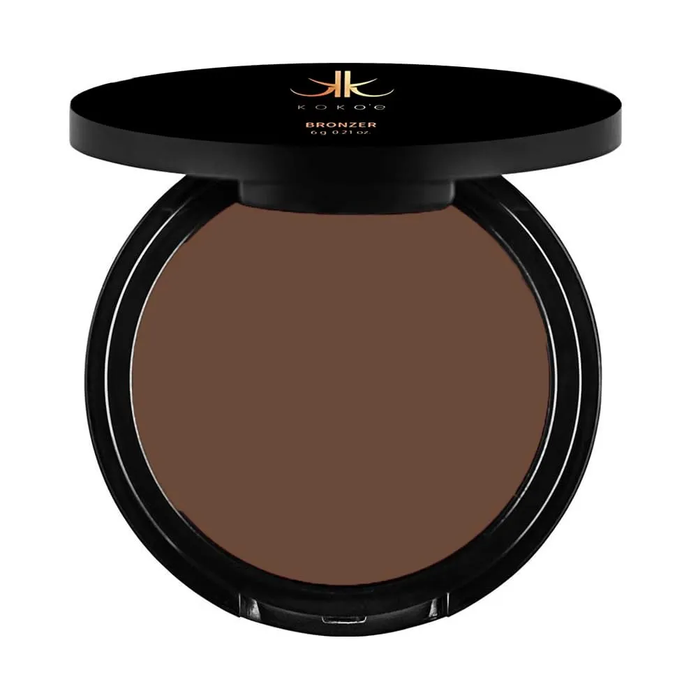 KOKOE Cosmetics Bronzer Powder Makeup - 0.21 Ounce (Deep Dark Brown)