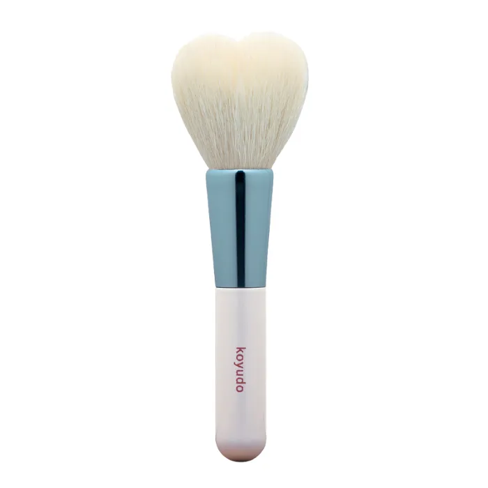 Koyudo H06 Heart-Shaped Cheek Brush (White/Blue)