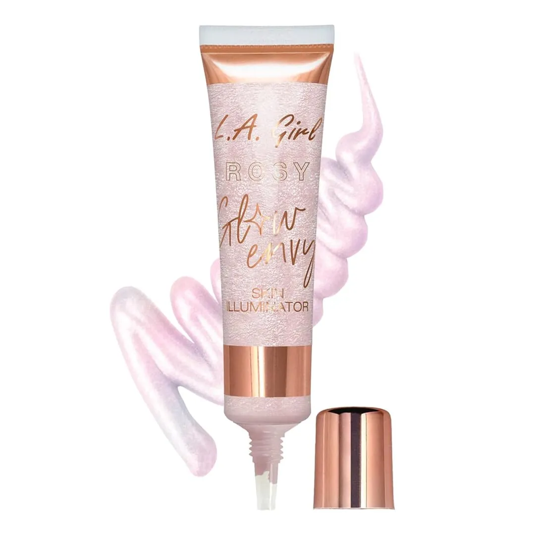 L.A. Girl Glow Envy Liquid Formula Skin Illuminator for Women- Rosy Glow, Long-wearing, Easy to Use & Blend able formula, Lightweight, Cruelty-Free, Smudge-proof, 12 ML (Pack of 1)