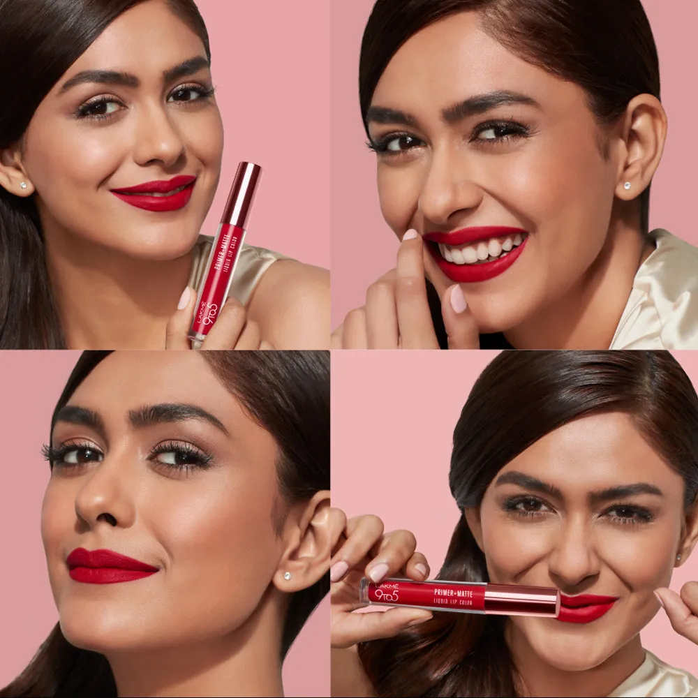 Lakmē 9to5 Primer   Matte Liquid Lip Color