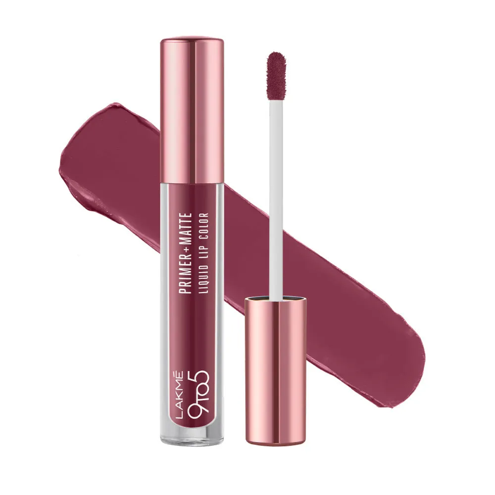 Lakmē 9to5 Primer   Matte Liquid Lip Color