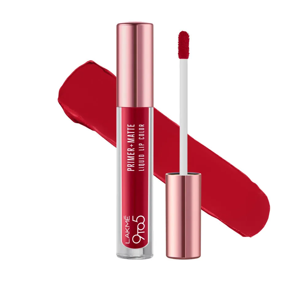 Lakmē 9to5 Primer   Matte Liquid Lip Color