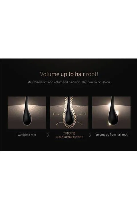 Lalachuu Hair Cushion (Dark Brown, Natural Black 15 G   Refill