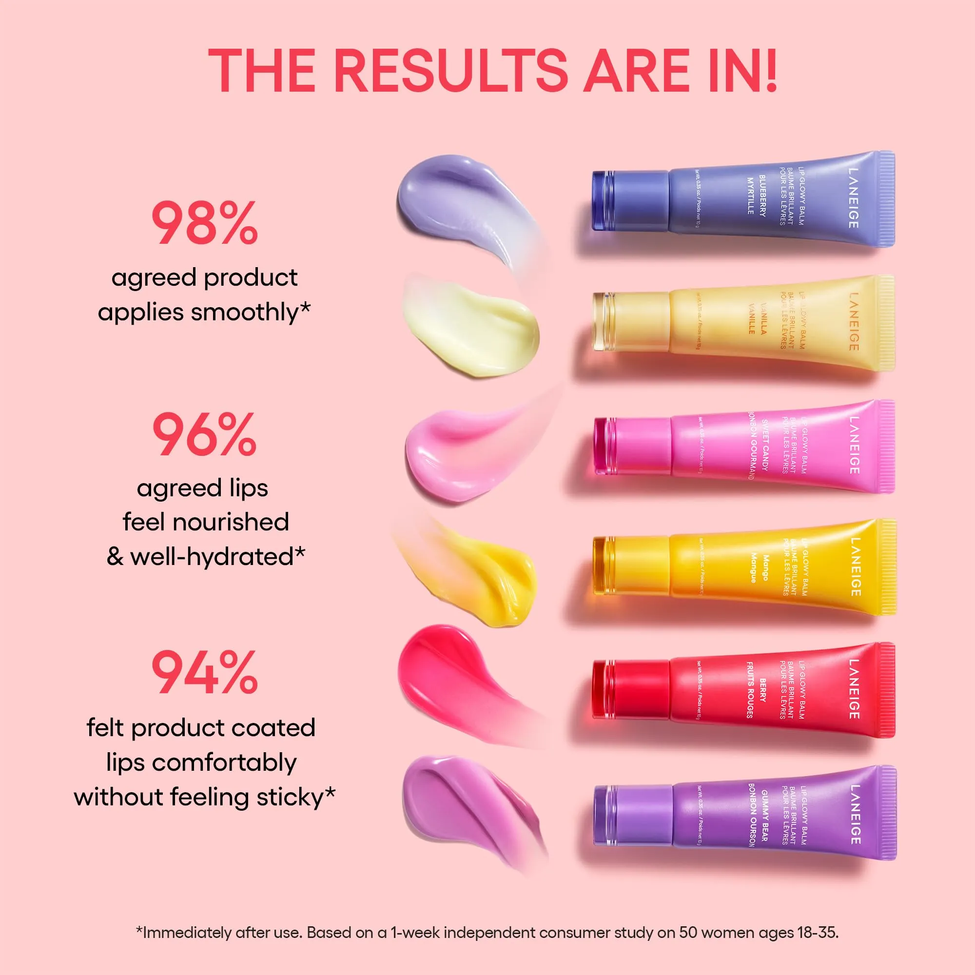 LANEIGE Lip Glowy Balm Grapefruit: Hydrate, Glossy, Lightweight, Moisturize & Tint with Shea Butter