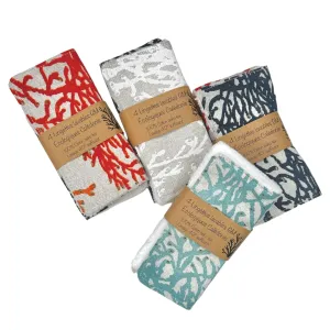 Large Ecological Facial Wipes (Set of 4) - Caledonia Coral