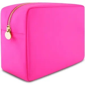 Large Makeup Bag Hot Pink - Travel Toiletry Bag For Women