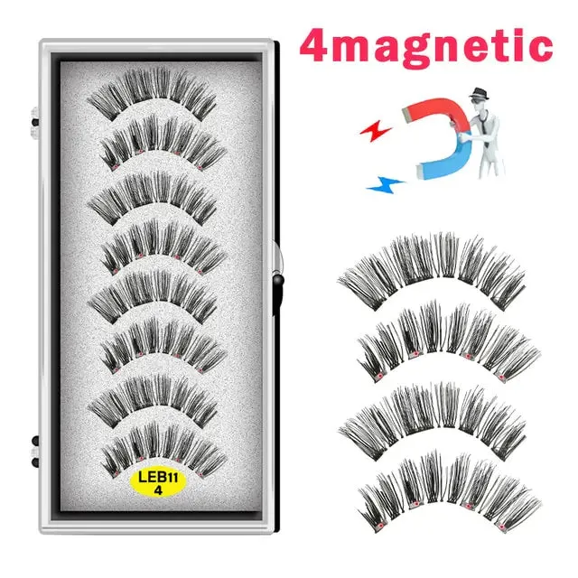 LEKOFO's 8PCS Magnetic Mink Eyelash Set
