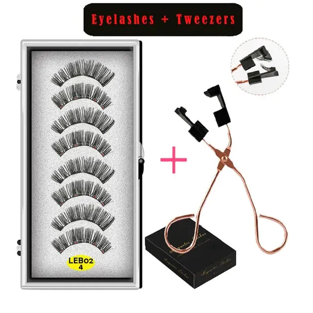 LEKOFO's 8PCS Magnetic Mink Eyelash Set