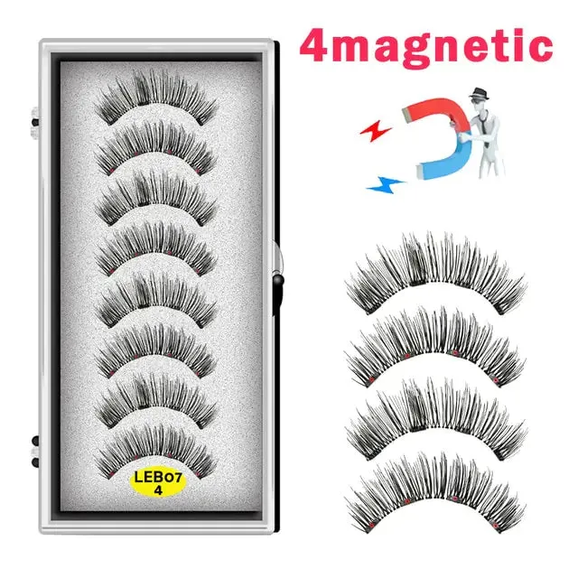 LEKOFO's 8PCS Magnetic Mink Eyelash Set