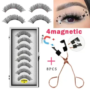 LEKOFO's 8PCS Magnetic Mink Eyelash Set