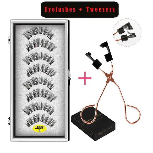 LEKOFO's 8PCS Magnetic Mink Eyelash Set