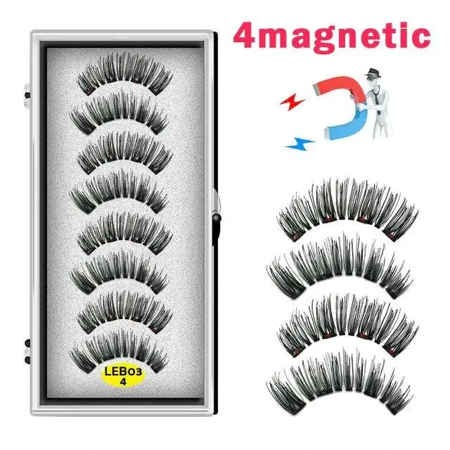 LEKOFO's 8PCS Magnetic Mink Eyelash Set