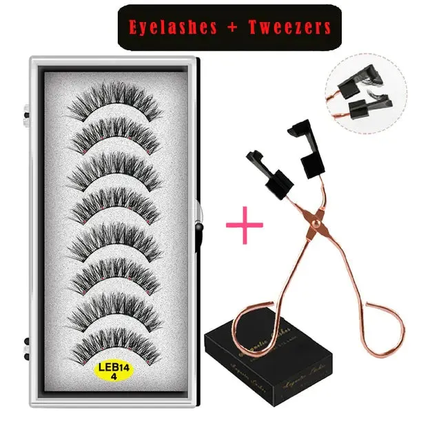 LEKOFO's 8PCS Magnetic Mink Eyelash Set