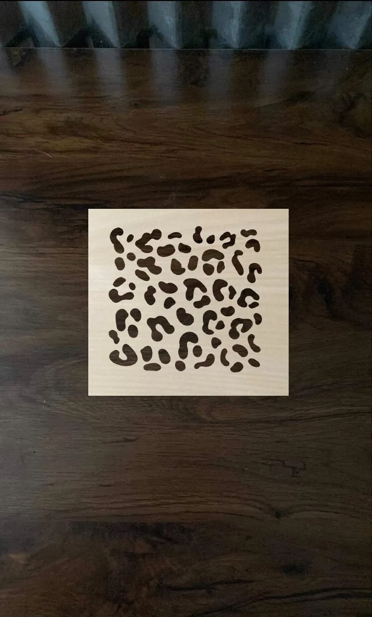 Leopard Stencil  Print Stencil