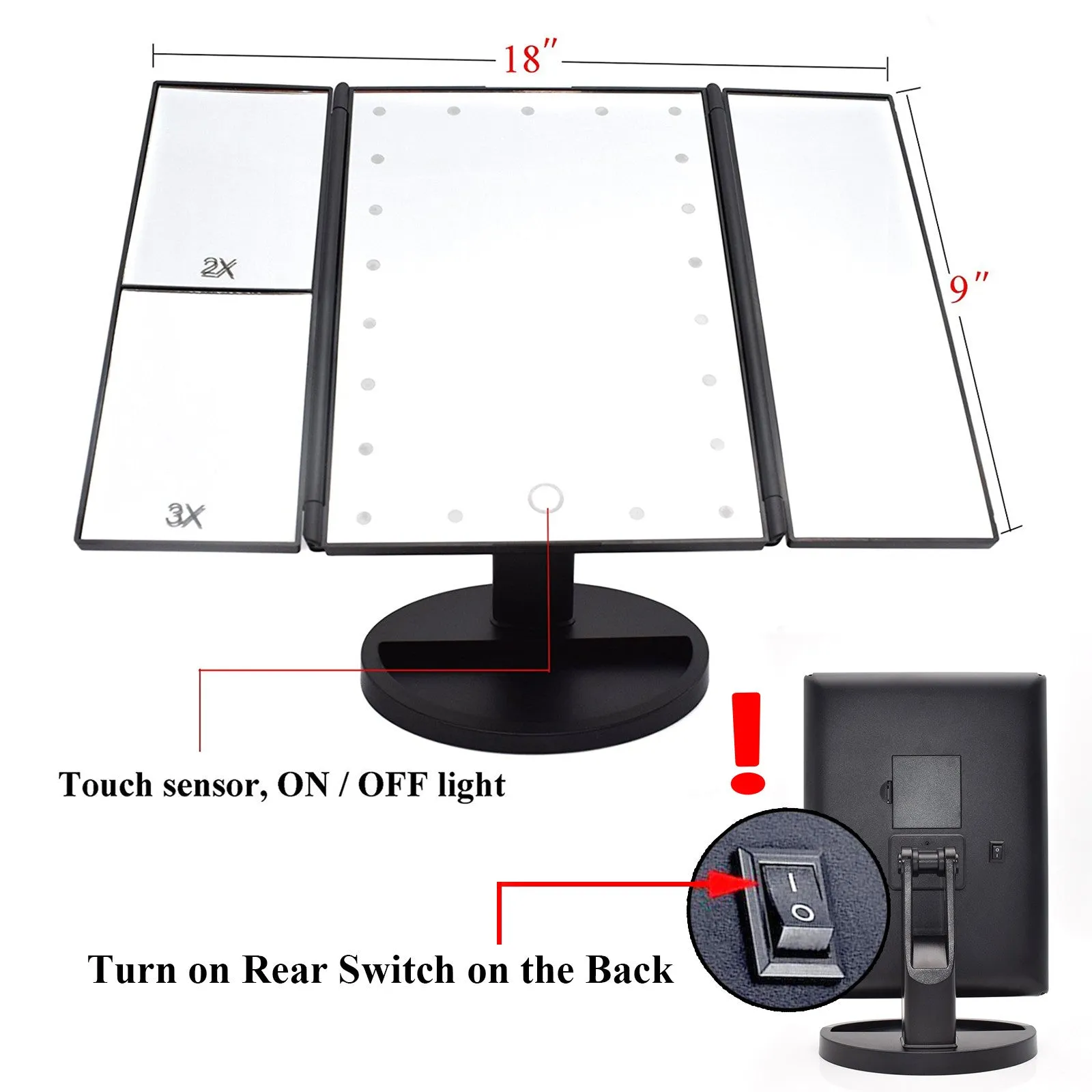 Lighted Make-up Mirror
