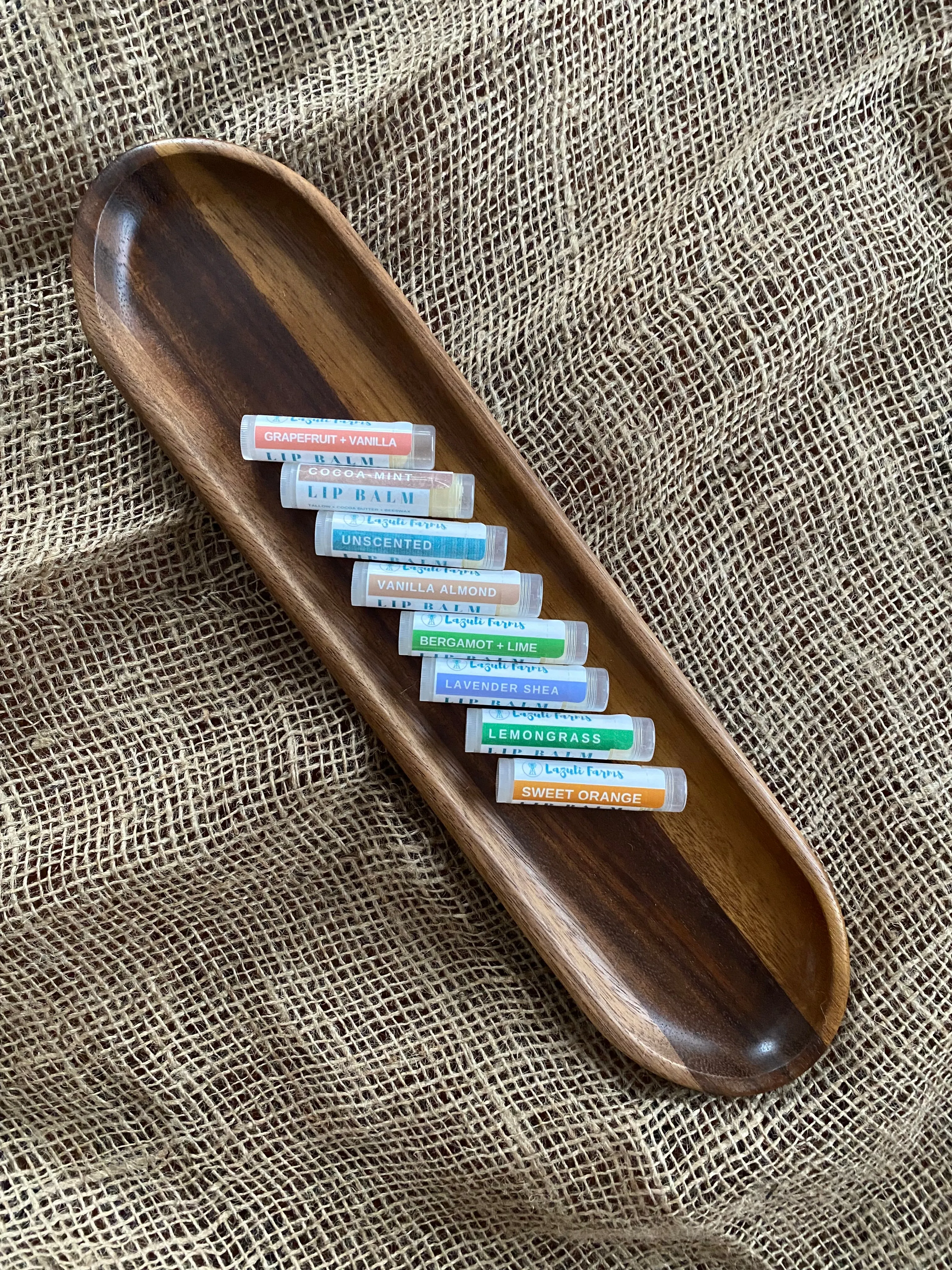 Lip Balm Gift Set - Set of 5 | Shea butter   Tallow   Beeswax | Natural Lip Moisturizer