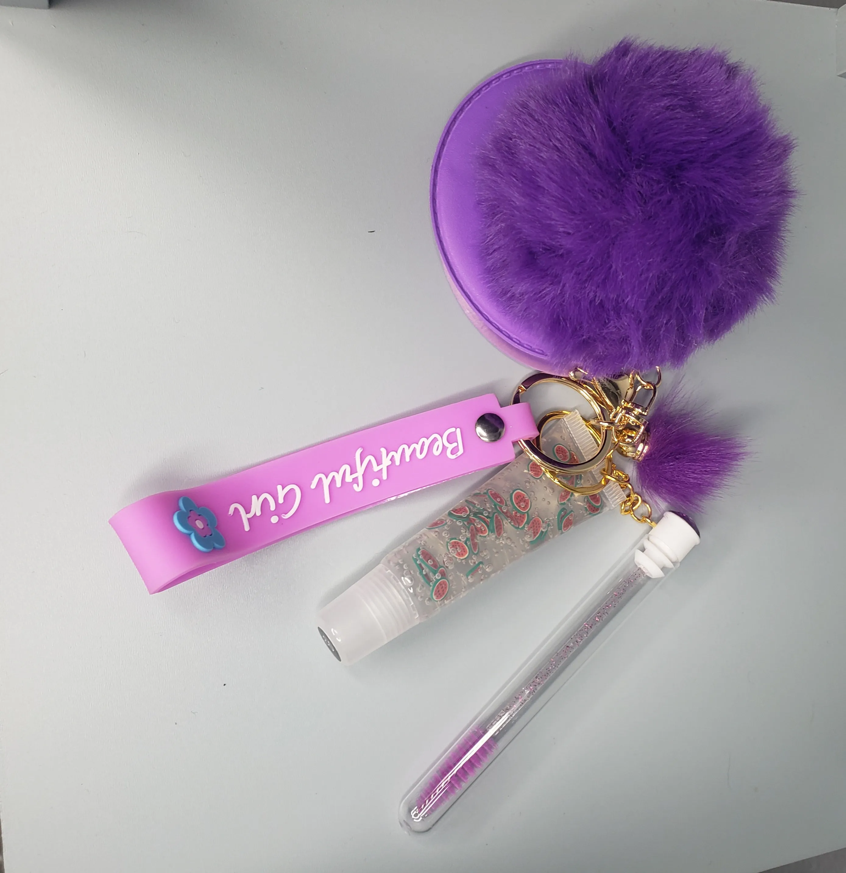 Lip Gloss Keychain