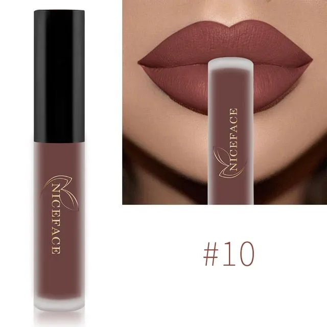 Lip Gloss Waterproof Nude Matte Liquid Lip Gloss