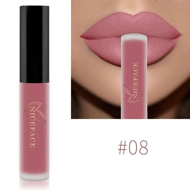 Lip Gloss Waterproof Nude Matte Liquid Lip Gloss