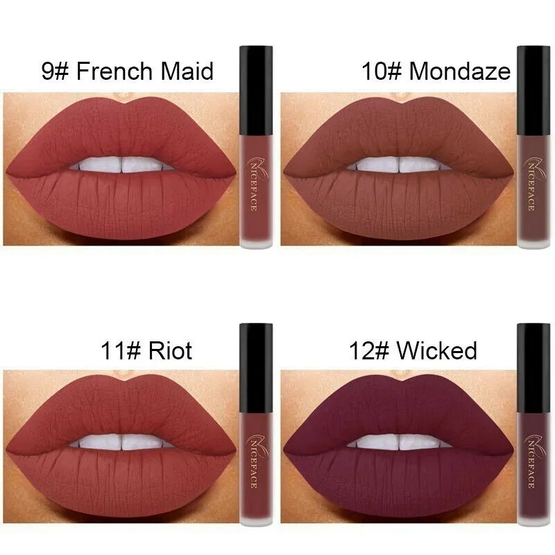 Lip Gloss Waterproof Nude Matte Liquid Lip Gloss