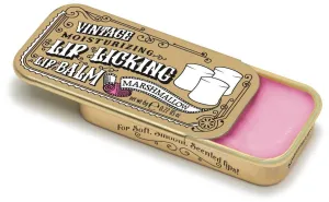 Lip Licking Lip Balm Vintage Slider Tin | Marshmallow