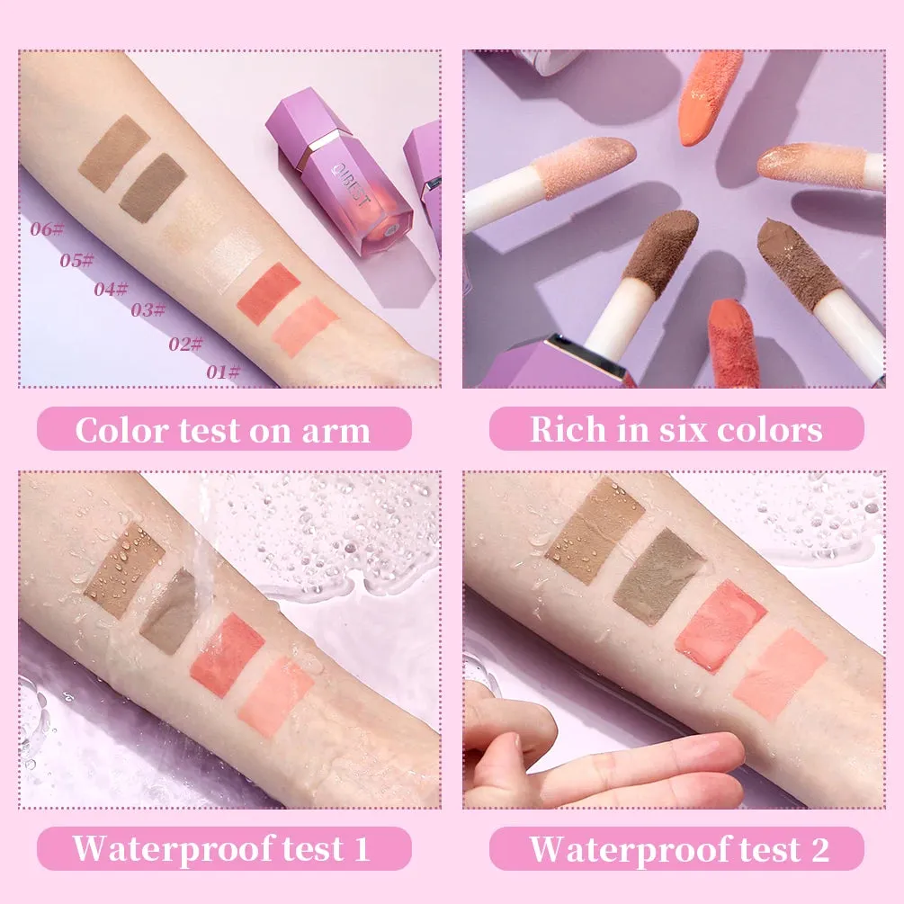 Liquid Blush Stick with Cushion: Natural Liquid Contouring for Face, Blusher Pigment, Long-lasting Cheek Tint, Cream Blush Makeup