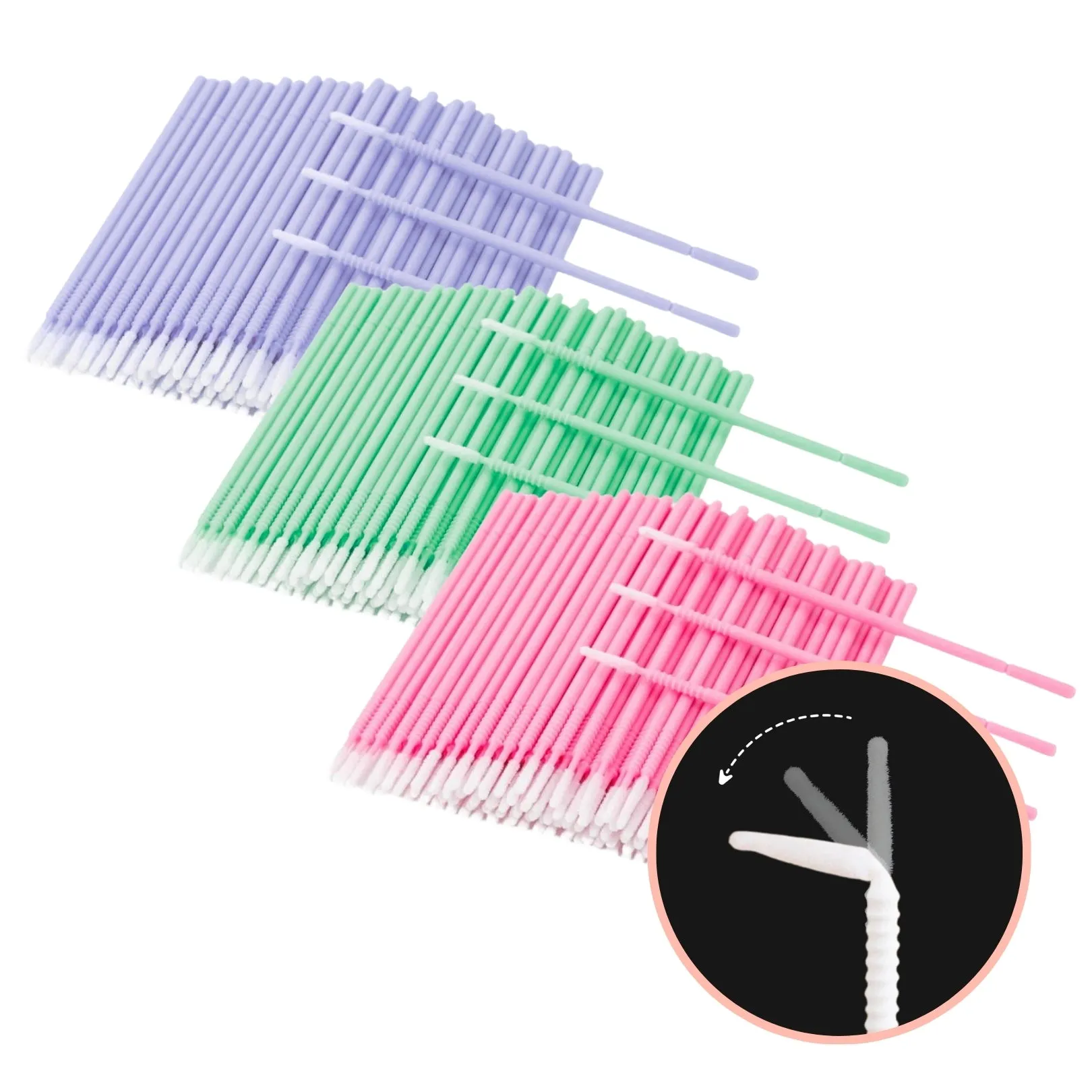 Long Tip Micro Brushes (100pcs)