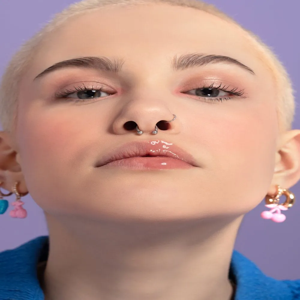 Lottie London Plumped AF, Sheer Plumping Lip Gloss, Peach Please, 0.14 fl oz
