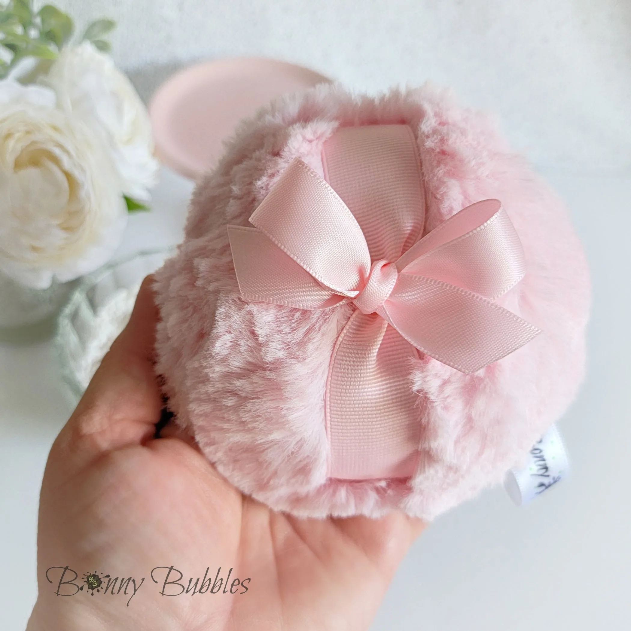 LT PINK Powder Puff - for dusting powder, 4 inch