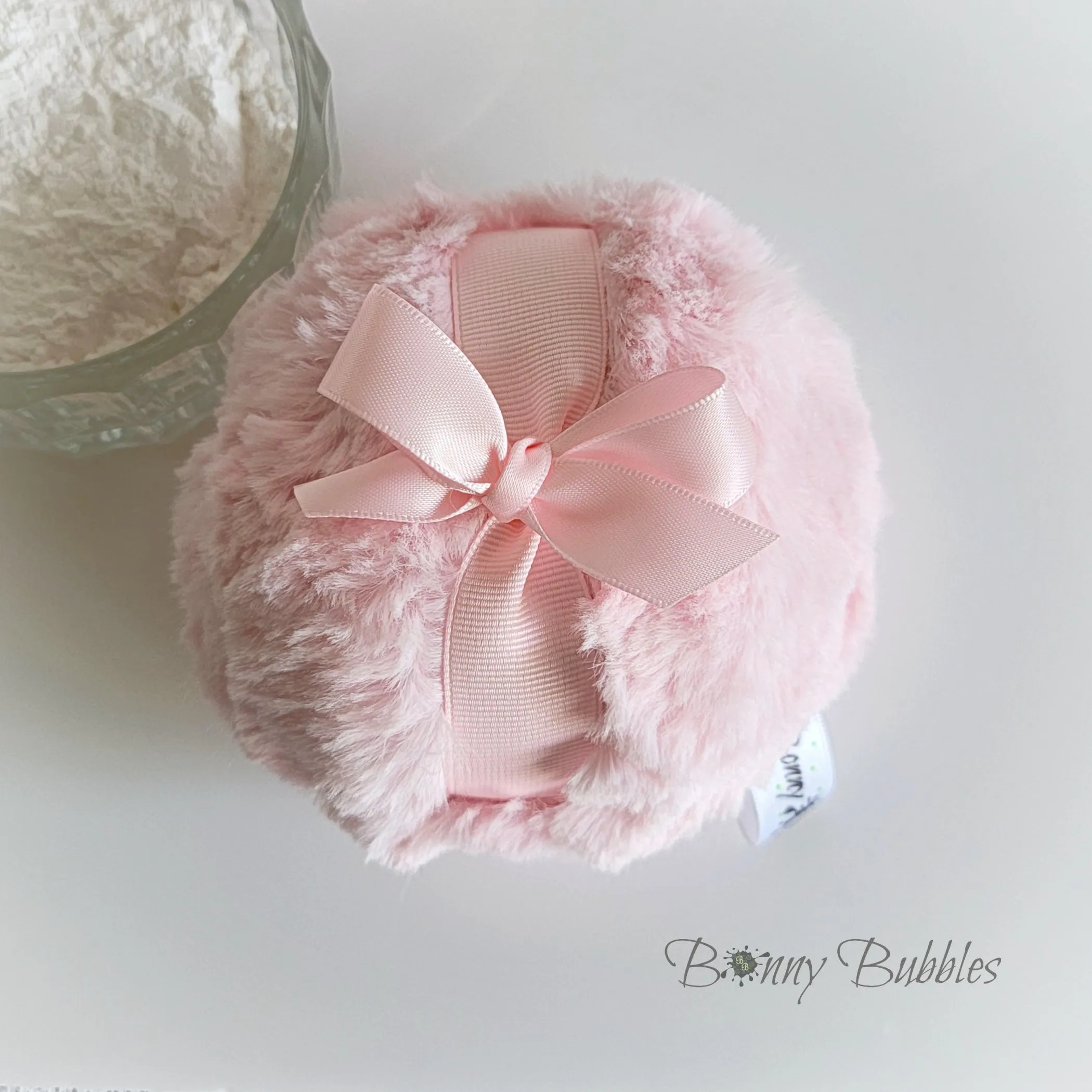 LT PINK Powder Puff - for dusting powder, 4 inch