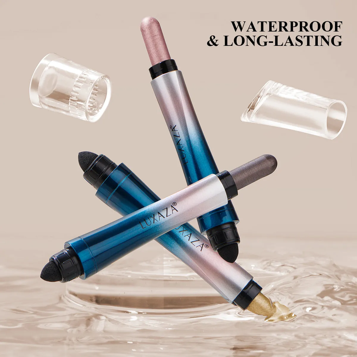 LUXAZA Goddess Sceptre Eyeshadow Stick (3pcs) - Red Brown