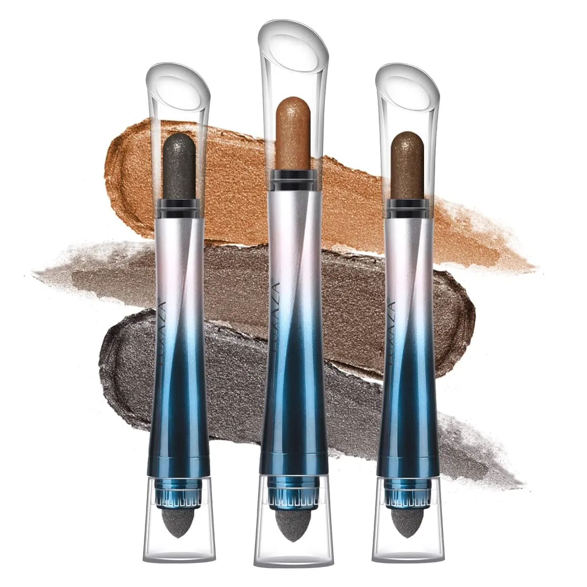 LUXAZA Goddess Sceptre Eyeshadow Stick (3pcs)  - Smoky Brown