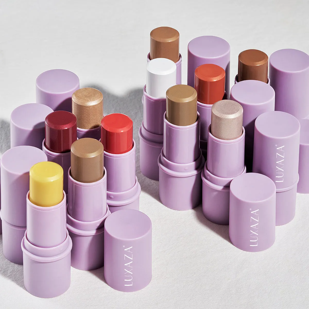 LUXAZA Multi Makeup Stick(4pcs) - Berry Set【US ONLY】
