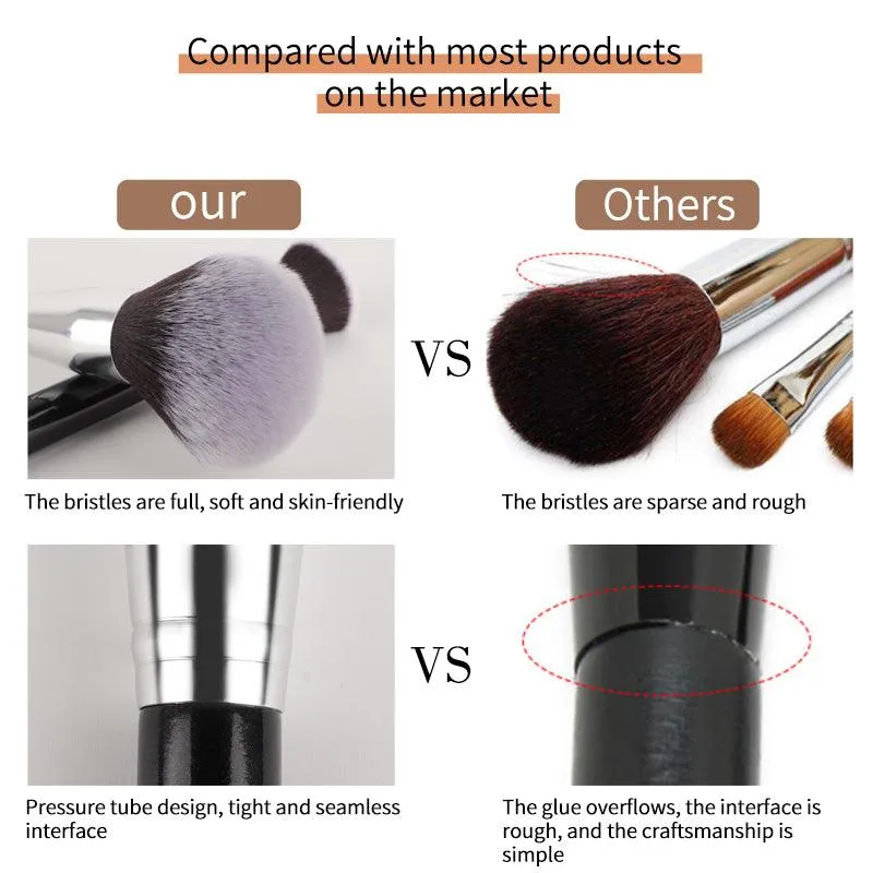Luxury HMU Makeup Brush Kit for Flawless Beauty Applications