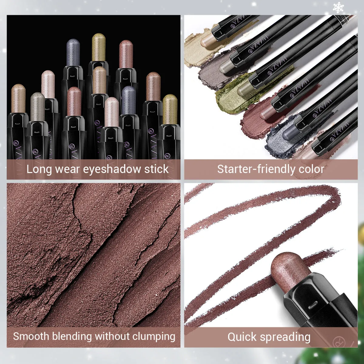 Magic Color Eyeshadow Stick (6pcs)-Neutral Khaki【US ONLY】