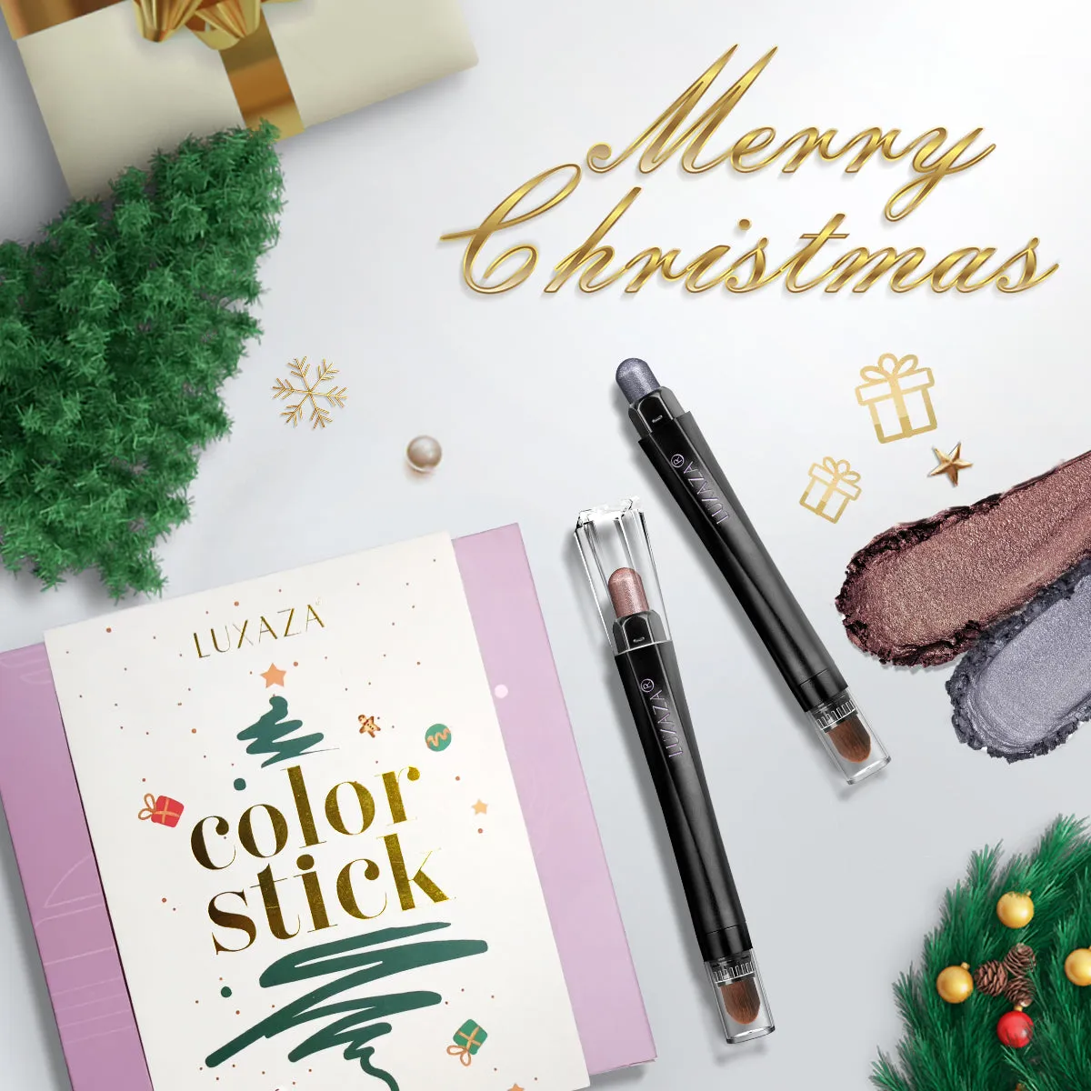 Magic Color Eyeshadow Stick (6pcs)-Neutral Khaki【US ONLY】