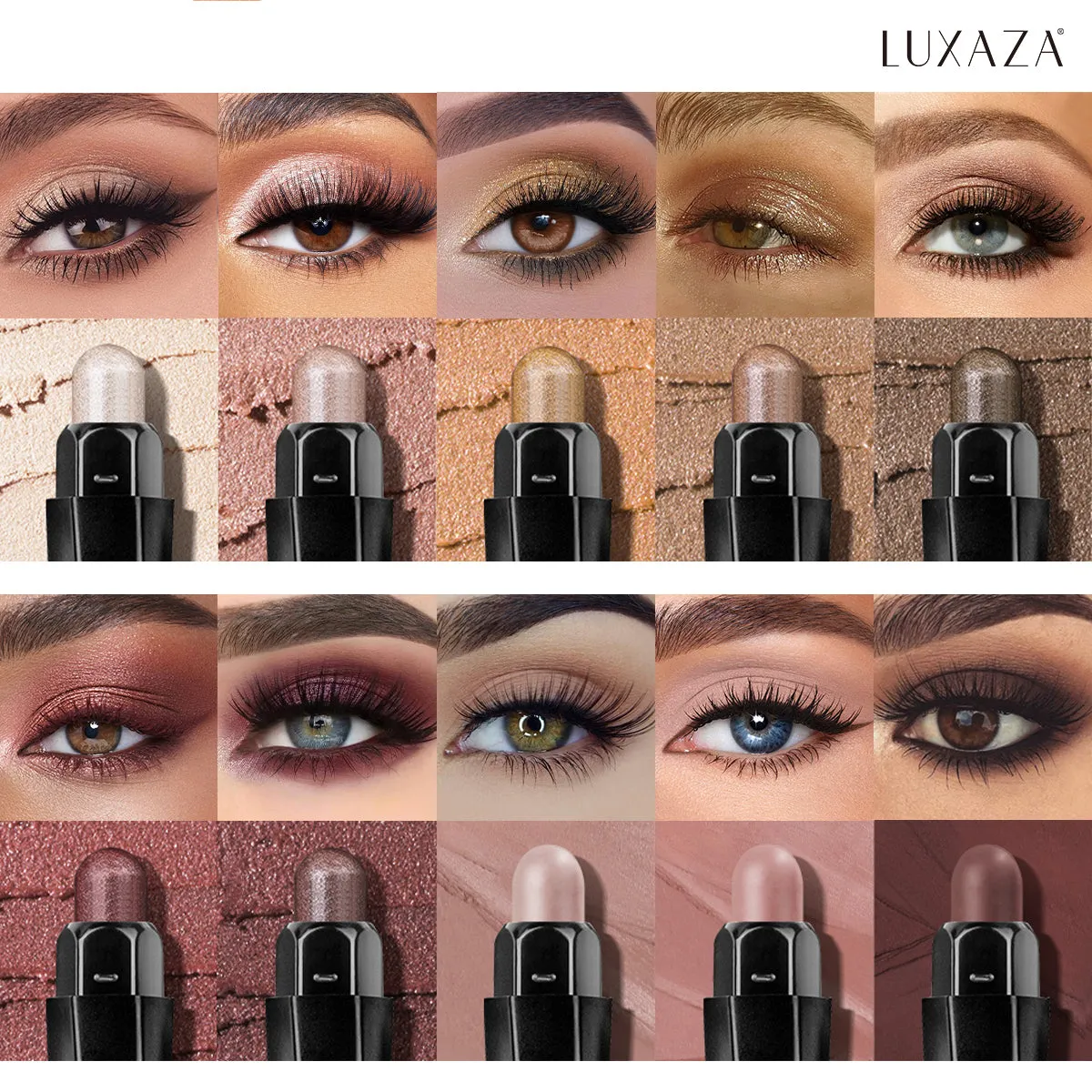 Magic Color Eyeshadow Stick（10pcs）-Woods【US ONLY】