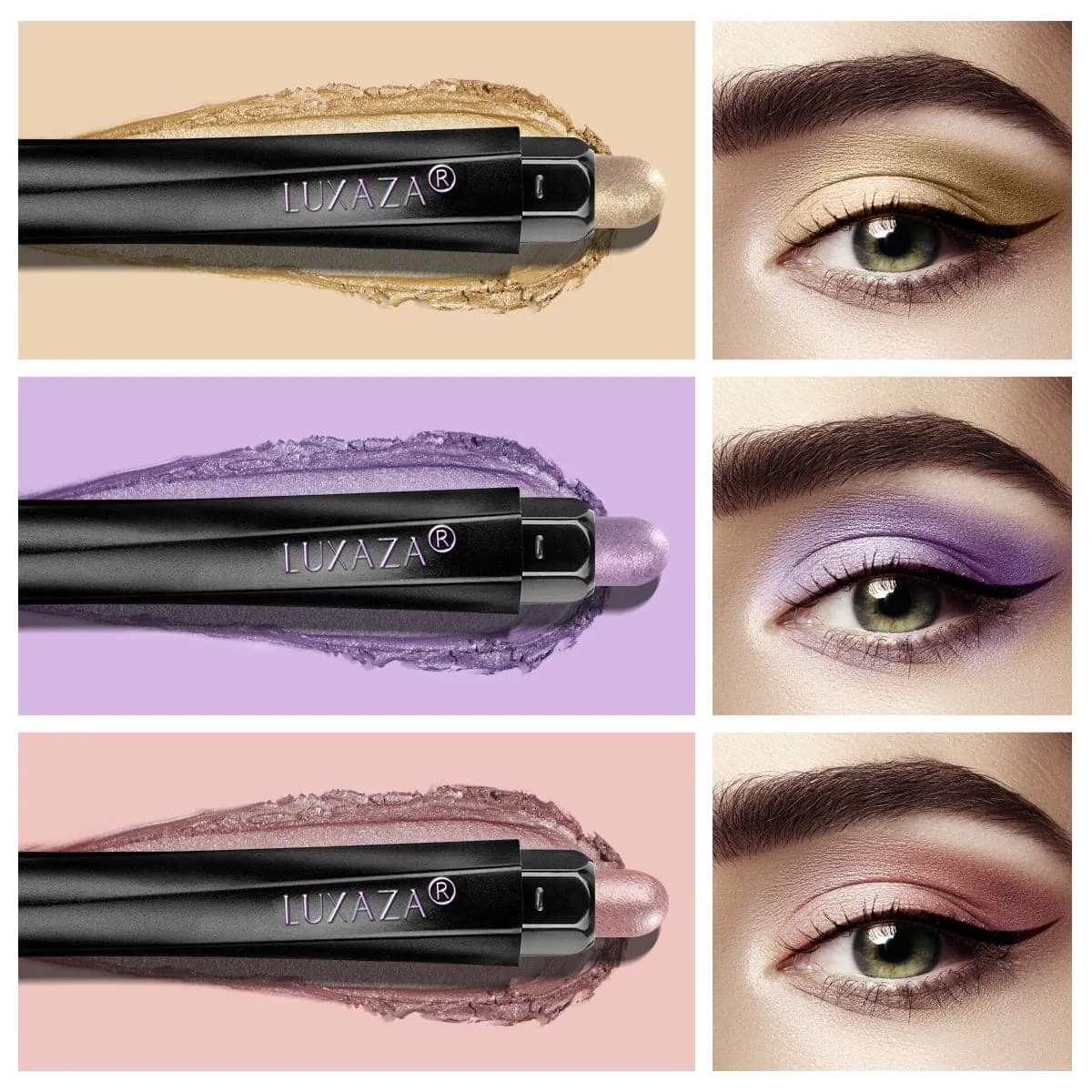 Magic Color Eyeshadow Stick(3pcs)-Milk Shake