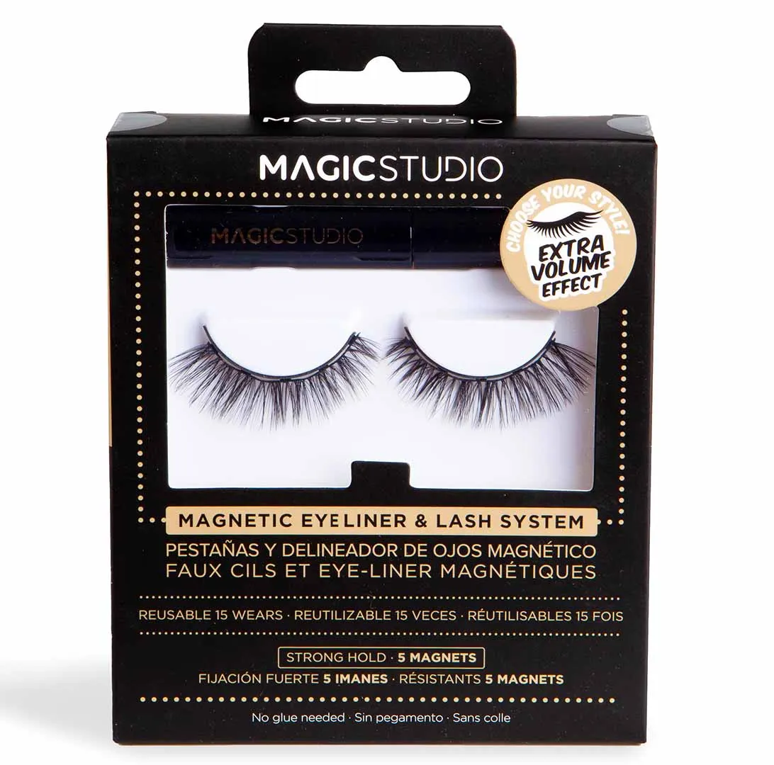Magic Studio Magnetic Eyelashes Kit Extra Volume 1PC