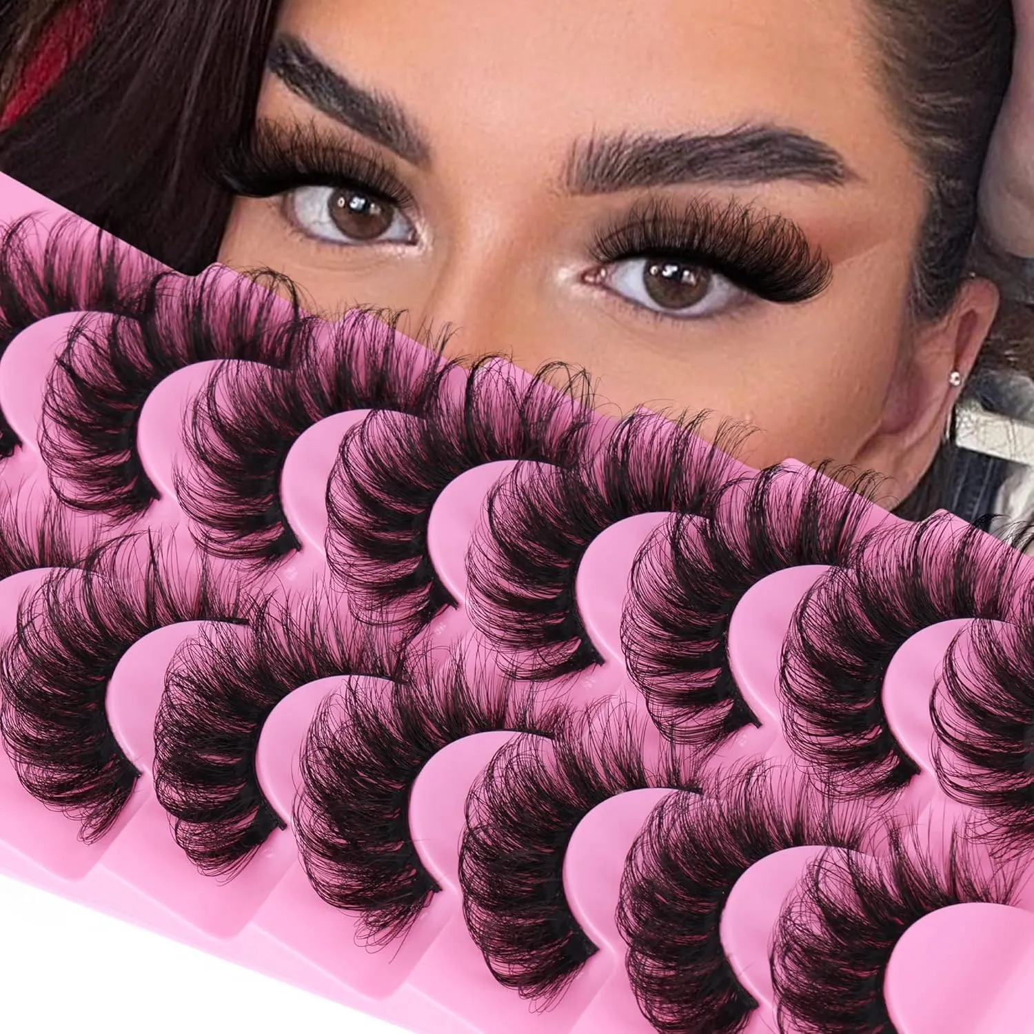 Magnetic Lashes with Applicator No Glue Magnetic False Eyelashes Kit  Wispy Reusable Eyelashes