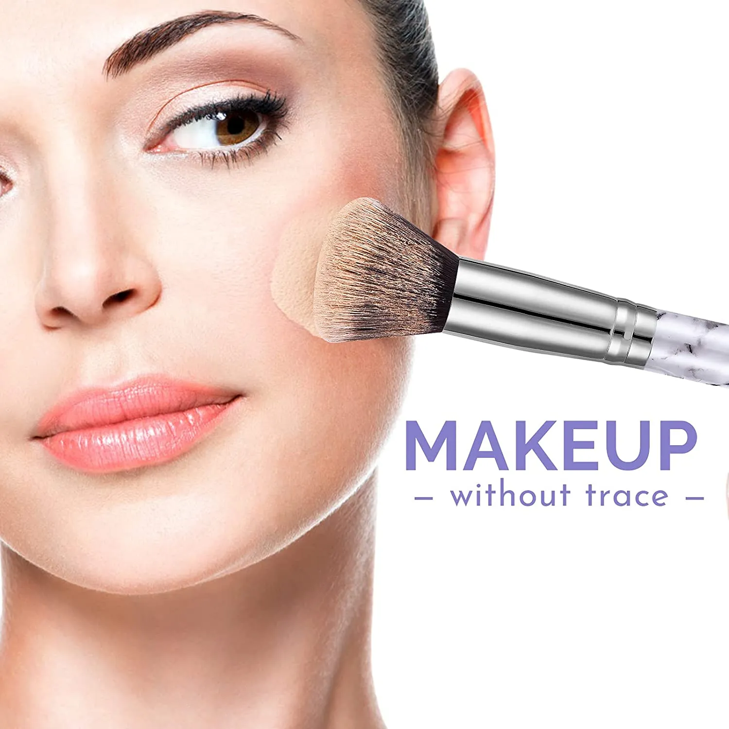 Marble-Foundation Makeup Brush