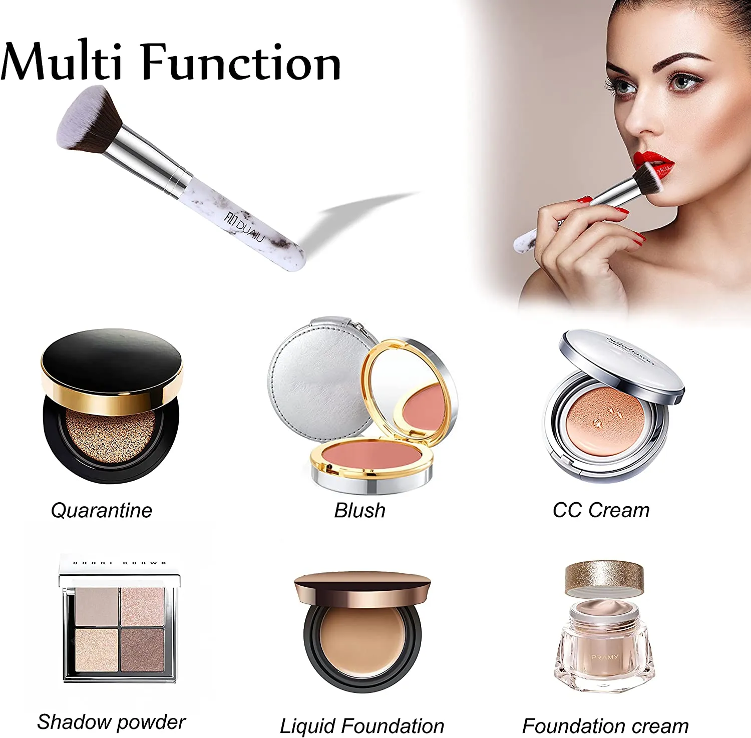 Marble-Foundation Makeup Brush