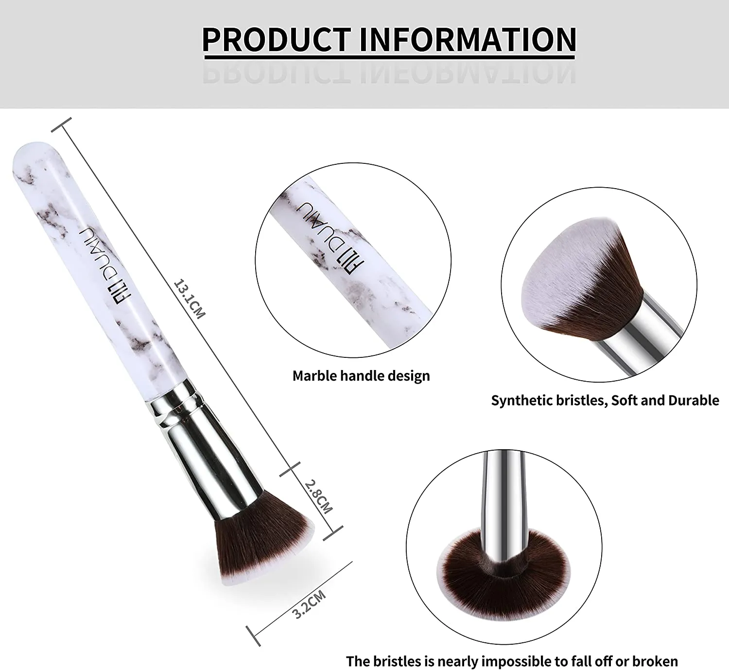 Marble-Foundation Makeup Brush