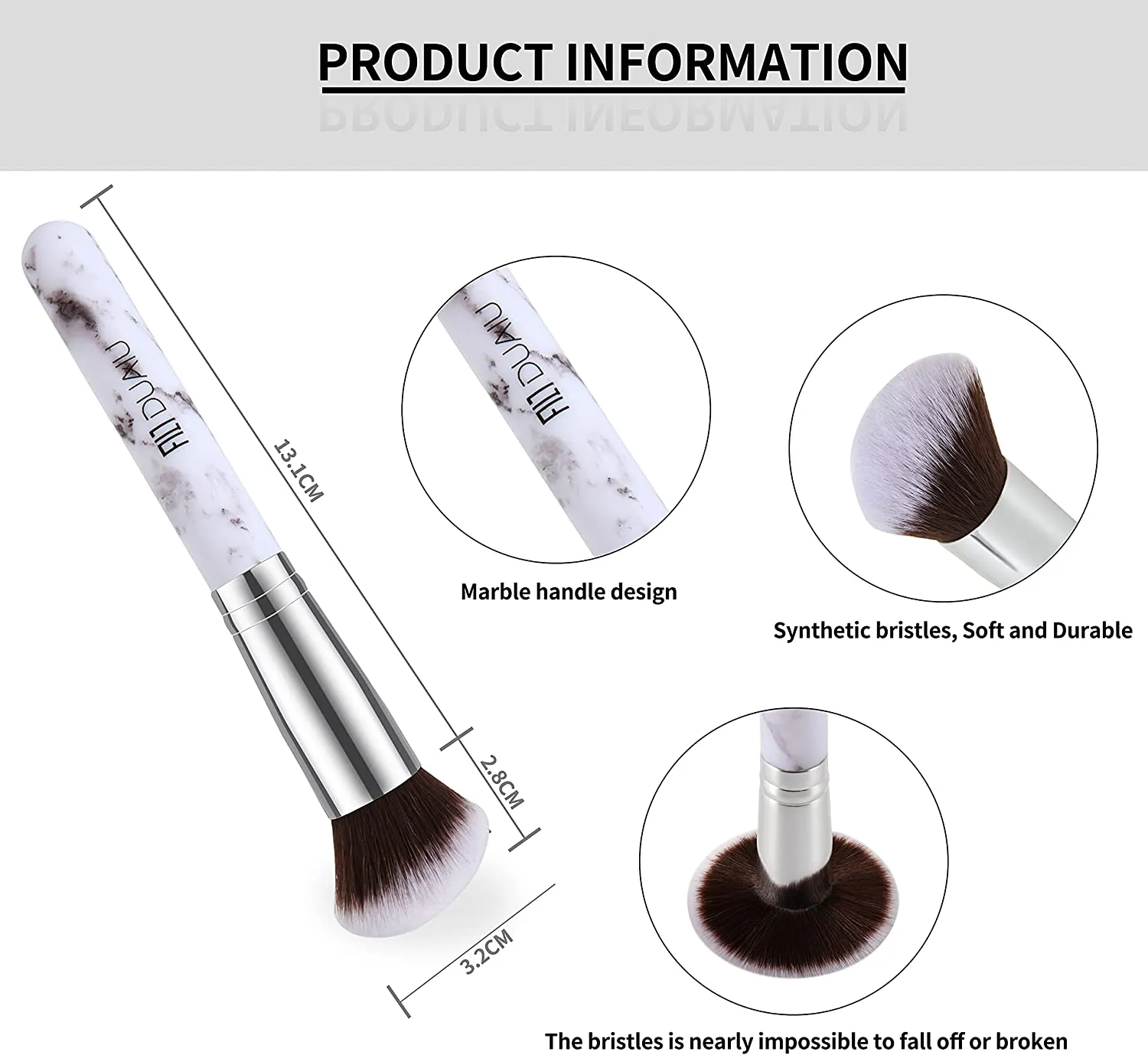 Marble-Foundation Makeup Brush