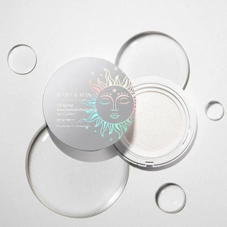 Mary&May Vegan Niacinamide Panthenol Sun Cushion SPF 50  PA     25g