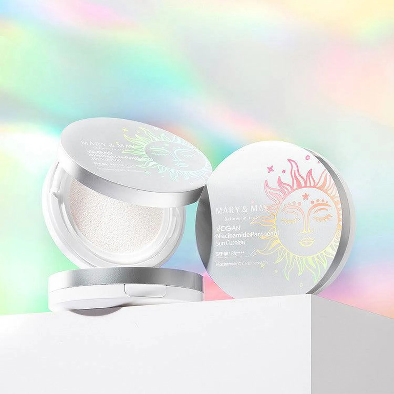 Mary&May Vegan Niacinamide Panthenol Sun Cushion SPF 50  PA     25g