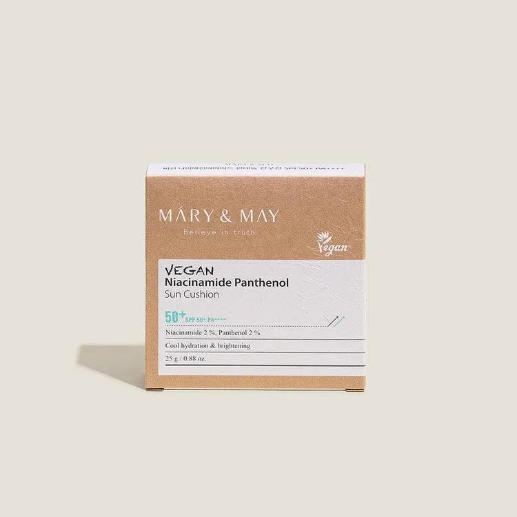 Mary&May Vegan Niacinamide Panthenol Sun Cushion SPF 50  PA     25g